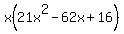 x%2821x%5E2-62x%2B16%29