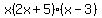 x%282x%2B5%29%2A%28x-3%29+
