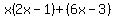 x%282x-1%29%2B%286x-3%29
