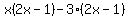 x%282x-1%29-3%282x-1%29