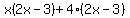 x%282x-3%29%2B4%282x-3%29