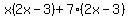 x%282x-3%29%2B7%282x-3%29