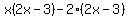 x%282x-3%29-2%282x-3%29