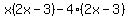 x%282x-3%29-4%282x-3%29