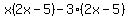 x%282x-5%29-3%282x-5%29