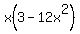 x%283-12x%5E2%29