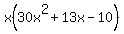 x%2830x%5E2%2B13x-10%29