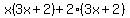 x%283x%2B2%29%2B2%283x%2B2%29