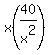 x%2840%2Fx%5E2%29