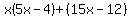 x%285x-4%29%2B%2815x-12%29