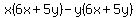 x%286x%2B5y%29-y%286x%2B5y%29