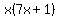 x%287x%2B1%29
