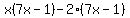 x%287x-1%29-2%287x-1%29