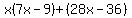 x%287x-9%29%2B%2828x-36%29