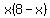x%288-x%29