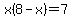 x%288-x%29=7