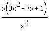 x%289x%5E2-7x%2B1%29%2Fx%5E2
