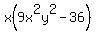 x%289x%5E2y%5E2-36%29
