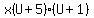 x%28U%2B5%29%28U%2B1%29