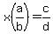 x%28a%2Fb%29=c%2Fd