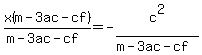 x%28m-3ac-cf%29%2F%28m-3ac-cf%29=-c%5E2%2F%28m-3ac-cf%29