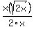 x%28sqrt%282x%29%29%2F2x