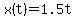 x%28t%29=1.5t