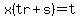x%28tr%2Bs%29=t
