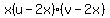 x%28u-2x%29%28v-2x%29