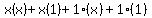 x%28x%29%2Bx%281%29%2B1%28x%29%2B1%281%29
