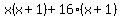 x%28x%2B1%29%2B16%28x%2B1%29