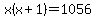 x%28x%2B1%29=1056