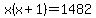 x%28x%2B1%29=1482
