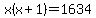 x%28x%2B1%29=1634
