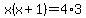 x%28x%2B1%29=4%2A3
