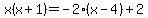 x%28x%2B1%29+=+-2%28x-4%29%2B2