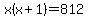 x%28x%2B1%29+=+812