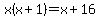 x%28x%2B1%29+=+x+%2B+16