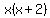 x%28x%2B2%29