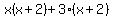 x%28x%2B2%29%2B3%28x%2B2%29