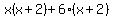 x%28x%2B2%29%2B6%28x%2B2%29
