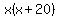 x%28x%2B20%29
