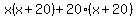 x%28x%2B20%29%2B20%28x%2B20%29