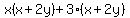 x%28x%2B2y%29+%2B+3%28x%2B2y%29