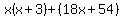 x%28x%2B3%29%2B%2818x%2B54%29