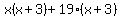x%28x%2B3%29%2B19%28x%2B3%29