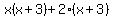 x%28x%2B3%29%2B2%28x%2B3%29