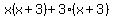 x%28x%2B3%29%2B3%28x%2B3%29