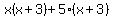 x%28x%2B3%29%2B5%28x%2B3%29
