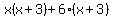x%28x%2B3%29%2B6%28x%2B3%29
